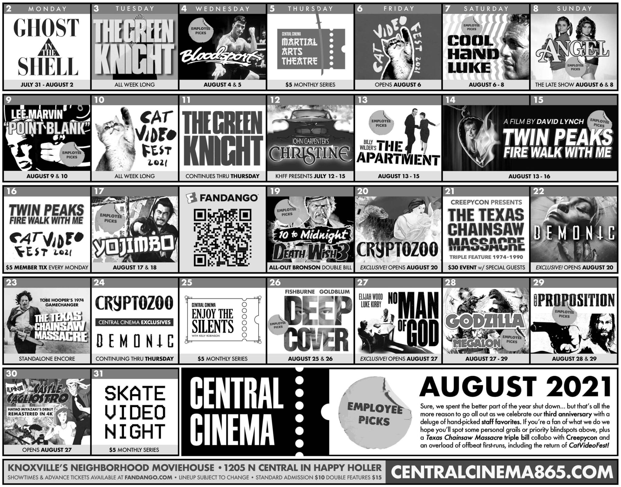 Calendar Central Cinema